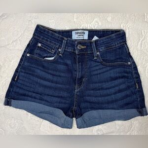 Levi's Women's Dark Blue Jean Shorts